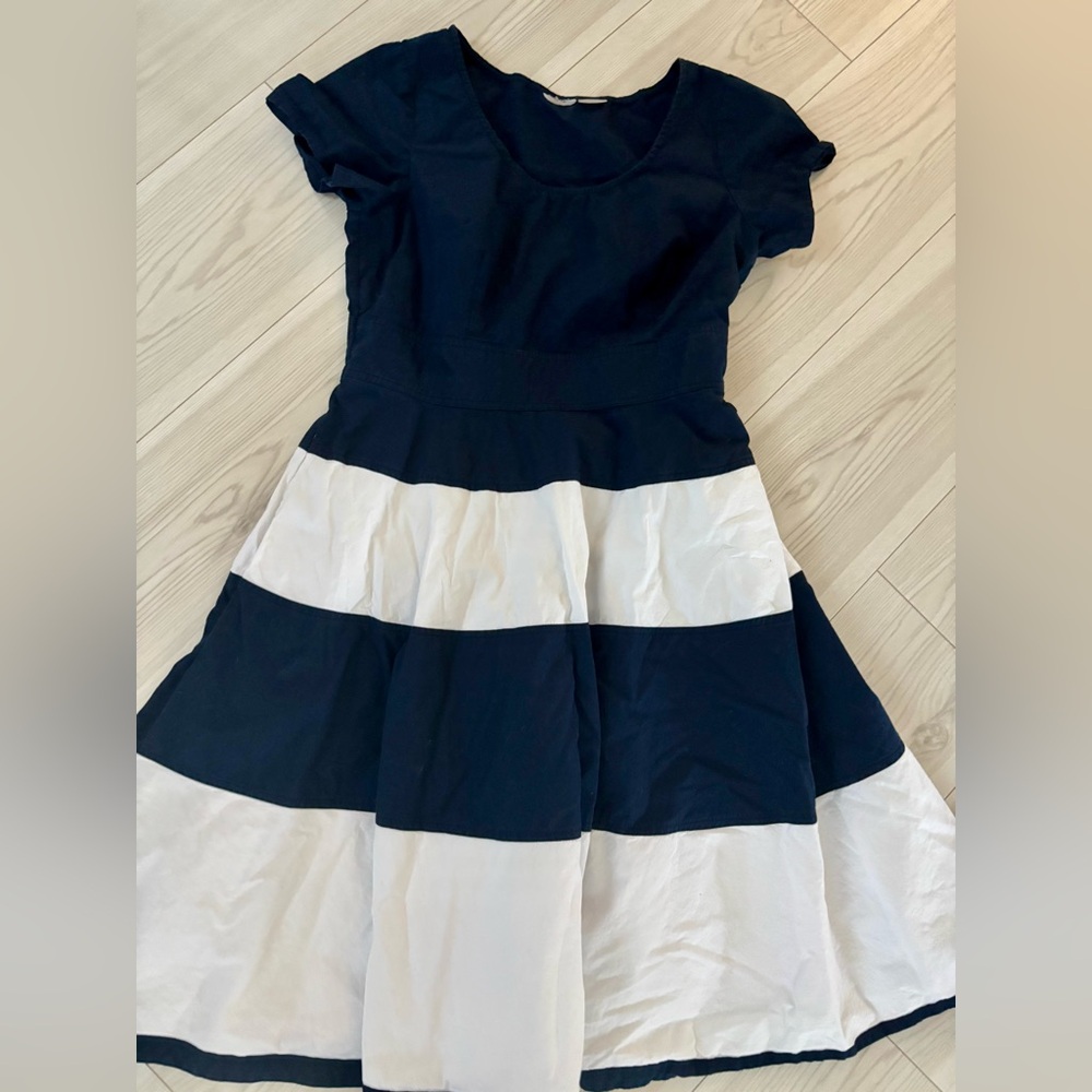Eshakti Dark Navy Nautical Dress